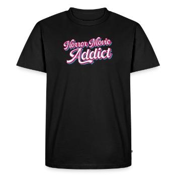 Horror Movie Addict - Horror Movie Fan - T-shirt Premium bio Homme - noir - Devant - Nico (187cm)