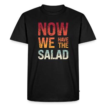 Now we have the salad Denglisch teacher school - Men's Premium Organic T-Shirt - black - Front - Nico (187cm)