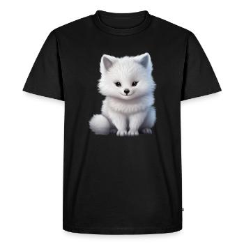 Arctic Fox Forest Animal Nature Fox - Men's Premium Organic T-Shirt - black - Front - Nico (187cm)