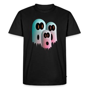 Fantômes - T-shirt Premium bio Homme - noir - Devant - Nico (187cm)