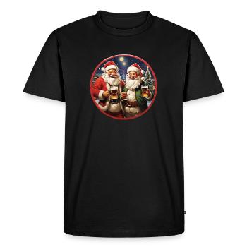 Joyeux Beermas ! - T-shirt Premium bio Homme - noir - Devant - Nico (187cm)