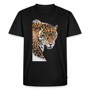 Jaguar - Men's Premium Organic T-Shirt - black - Front - Nico (187cm)