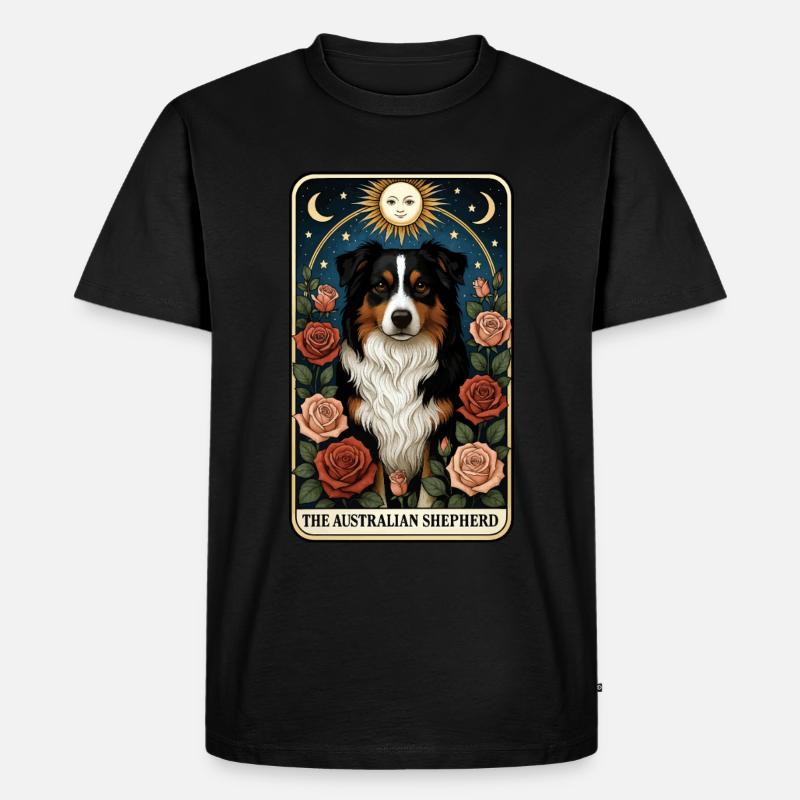 Australischer Schäferhund - Männer Premium Bio T-Shirt - Schwarz