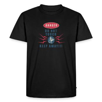 Ne touchez pas mon chien IGP Motif de chien mondioring - T-shirt Premium bio Homme - noir - Devant - Nico (187cm)