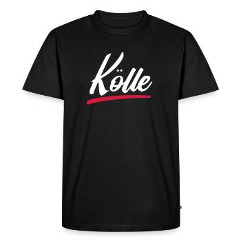 COLD | COLOGNE DESIGN - Men's Premium Organic T-Shirt - black - Front - Nico (187cm)