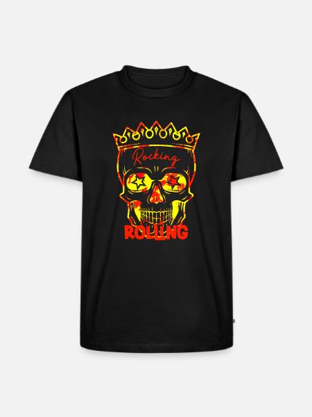 Rock and roll hardrock rocker cadeau - Mannen Premium Bio T-shirt - zwart