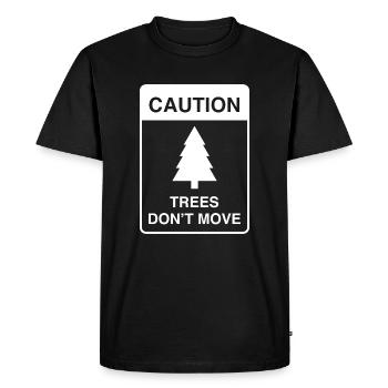 Les arbres ne bougent pas - T-shirt Premium bio Homme - noir - Devant - Nico (187cm)