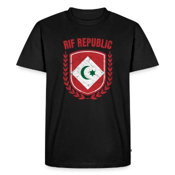 Rif Republic - Men's Premium Organic T-Shirt - black - Front - Nico (187cm)