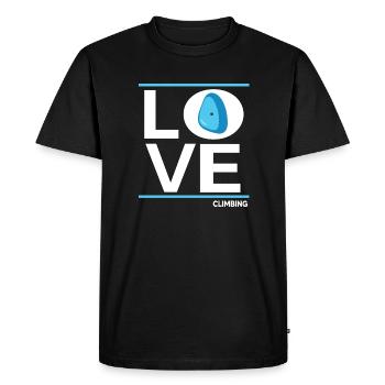 escalade de bloc escalade libre escalade-amour - T-shirt Premium bio Homme - noir - Devant - Nico (187cm)