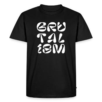 Conception de logo Brutalism - T-shirt Premium bio Homme - noir - Devant - Nico (187cm)