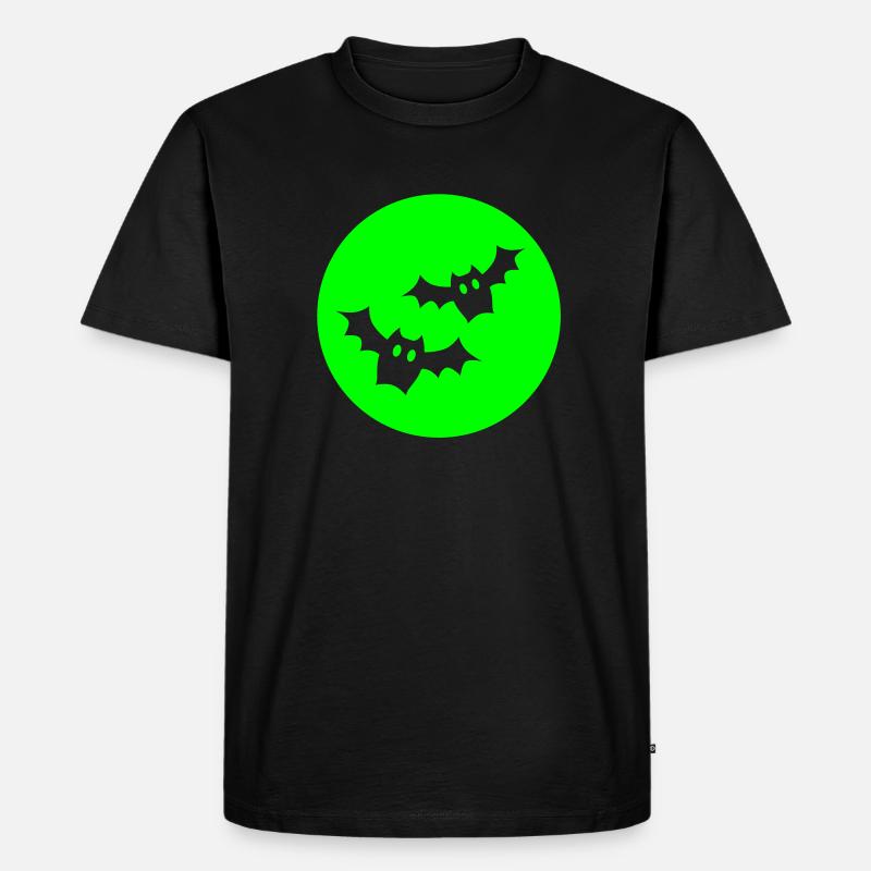 Fledermäuse - Männer Premium Bio T-Shirt - Schwarz