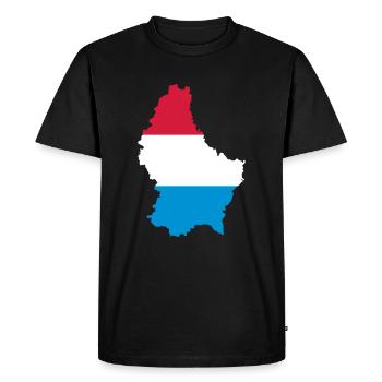 Luxembourg - T-shirt Premium bio Homme - noir - Devant - Nico (187cm)