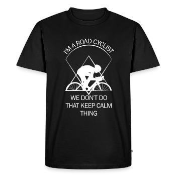 Coureur - T-shirt Premium bio Homme - noir - Devant - Nico (187cm)