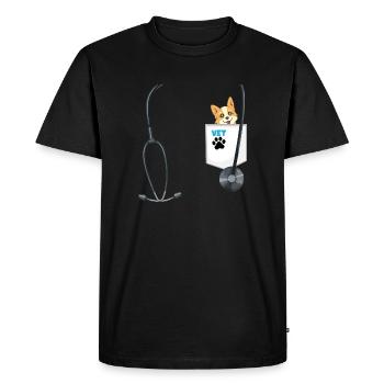 Future Veterinarian Costume School Career Day - Men's Premium Organic T-Shirt - black - Front - Nico (187cm)
