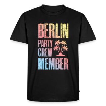 Berlin Party Crew - T-shirt Premium bio Homme - noir - Devant - Nico (187cm)