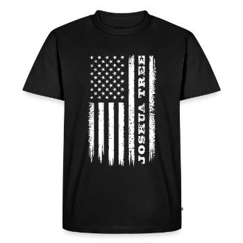 Flag USA Joshua Tree National Park Gift - Men's Premium Organic T-Shirt - black - Front - Nico (187cm)