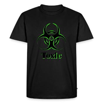 Toxique - T-shirt Premium bio Homme - noir - Devant - Nico (187cm)