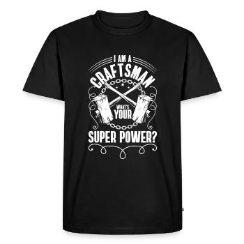 Craftsman Profession Bricklayer Screwdriver - Men's Premium Organic T-Shirt - black - Front - Nico (187cm)