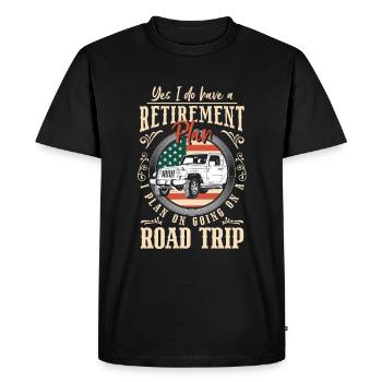 Vacances en plein air Voiture Nouveau Monde - T-shirt Premium bio Homme - noir - Devant - Nico (187cm)