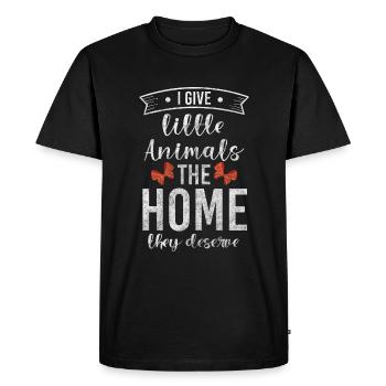 Sauvetage des amoureux des animaux - T-shirt Premium bio Homme - noir - Devant - Nico (187cm)