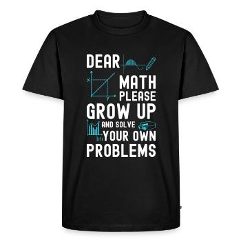 Student Uni Law - Men's Premium Organic T-Shirt - black - Front - Nico (187cm)