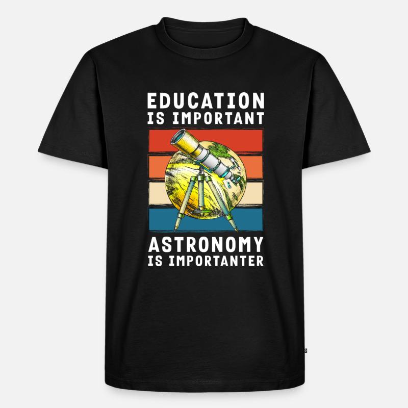 Star Rocket Solar System Science - Men's Premium Organic T-Shirt - black