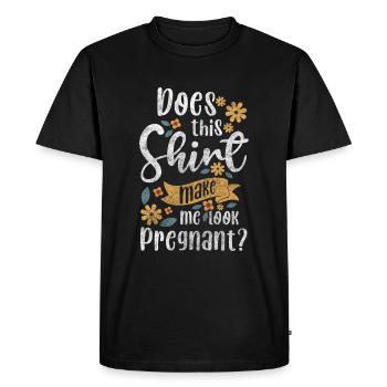 Pregnant Mom Love Family - Men's Premium Organic T-Shirt - black - Front - Nico (187cm)