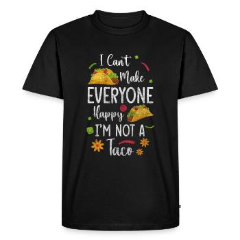 Fêtes de tacos Cinco de Mayo - T-shirt Premium bio Homme - noir - Devant - Nico (187cm)