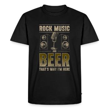 Festival des musiciens rockeurs - T-shirt Premium bio Homme - noir - Devant - Nico (187cm)