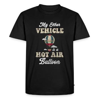 Aventure aérostier - T-shirt Premium bio Homme - noir - Devant - Nico (187cm)