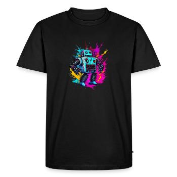 Evil Robot Série 010 - T-shirt Premium bio Homme - noir - Devant - Nico (187cm)