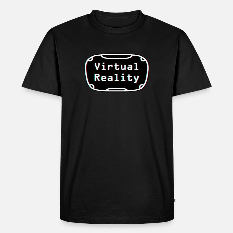 Virtual-Reality-Erlebnis - VR-Headset-Design - Männer Premium Bio T-Shirt - Schwarz