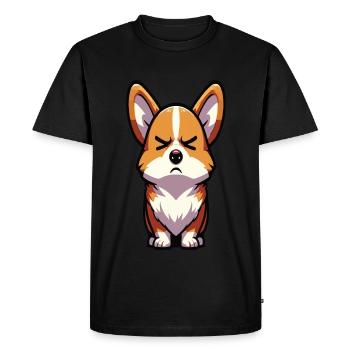 Corgi Corgi Gallois Corgi Corgi Propriétaire Corgi Corgi - T-shirt Premium bio Homme - noir - Devant - Nico (187cm)