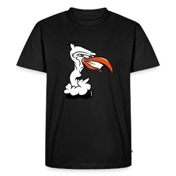 Be the first - Men's Premium Organic T-Shirt - black - Front - Nico (187cm)