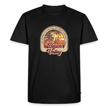 Vivre dans la zone de confort - T-shirt Premium bio Homme - noir - Devant - Nico (187cm)