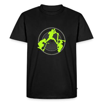 cascade roller stunt scooter scooter tret tretr - T-shirt Premium bio Homme - noir - Devant - Nico (187cm)