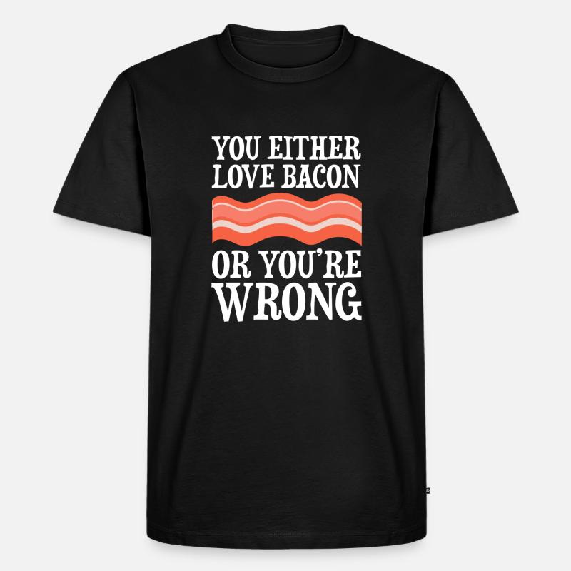 Speck Liebe - Männer Premium Bio T-Shirt - Schwarz