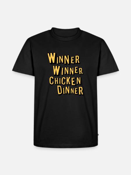 Winner Winner Chicken Dinner - Men's Premium Organic T-Shirt - black