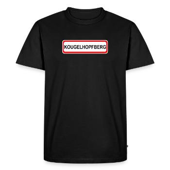 Kougelhopfberg - Men's Premium Organic T-Shirt - black - Front - Nico (187cm)
