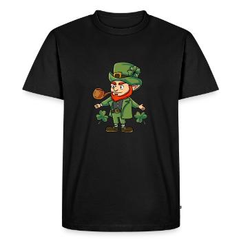 Leprechaun Goblin Ireland - Men's Premium Organic T-Shirt - black - Front - Nico (187cm)
