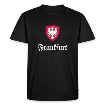 Frankfurt - Men's Premium Organic T-Shirt - black - Front - Nico (187cm)
