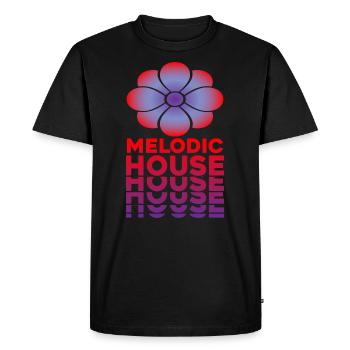 Musique House Mélodique - T-shirt Premium bio Homme - noir - Devant - Nico (187cm)