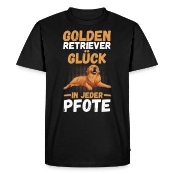 Chien Golden Retriever - T-shirt Premium bio Homme - noir - Devant - Nico (187cm)