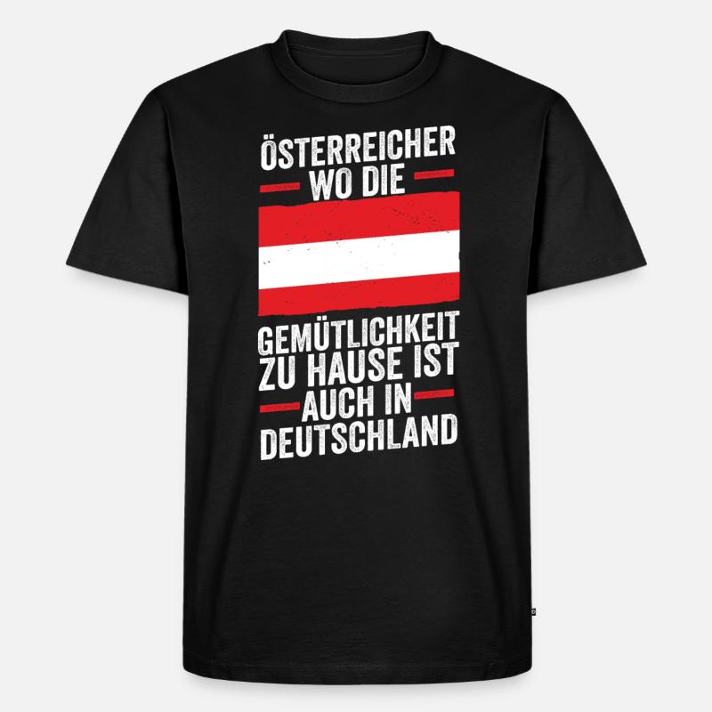 Austrian German Austria - Men's Premium Organic T-Shirt - black