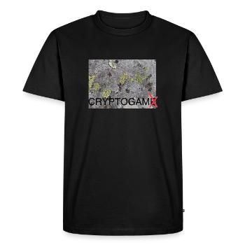 Cryptogam - pas un cryptogame - T-shirt Premium bio Homme - noir - Devant - Nico (187cm)