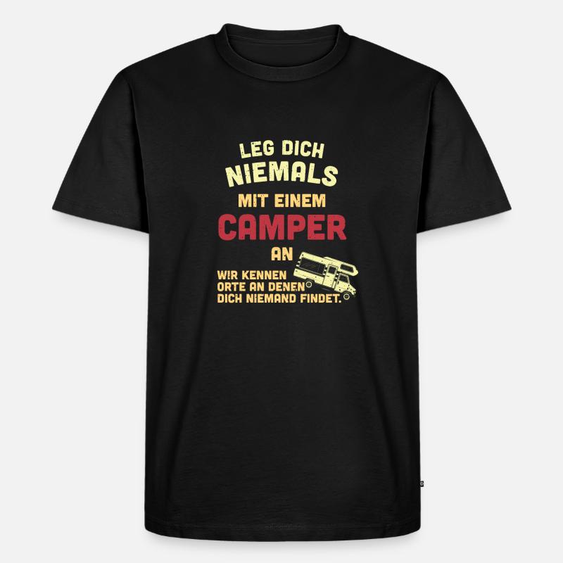 camper - Männer Premium Bio T-Shirt - Schwarz