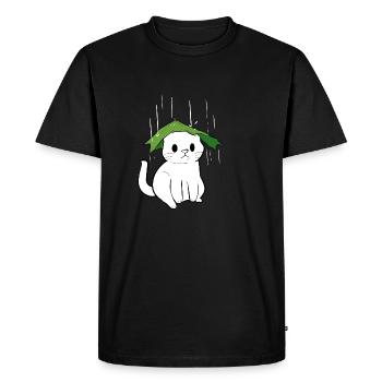 Umbrella Cute Pet Owner Gift - Men's Premium Organic T-Shirt - black - Front - Nico (187cm)