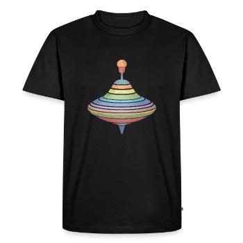 Top - Men's Premium Organic T-Shirt - black - Front - Nico (187cm)