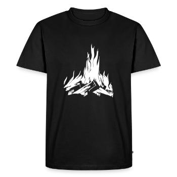 Feu de camp Camping Nature Vecteur de feux de forêt 2 - T-shirt Premium bio Homme - noir - Devant - Nico (187cm)
