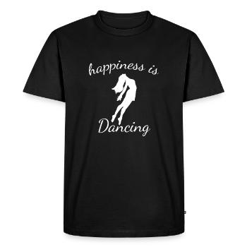 Dancing Dance Music - Men's Premium Organic T-Shirt - black - Front - Nico (187cm)